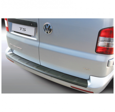 Protector Para El Paragolpes Trasero Abs  Volkswagen T5 Caravelle/Multivan 6/2012- 'Ribbed' (for Painted Bumpers)   Color Negro